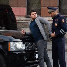 Эмин Агаларов на съемках фильма "Ночная смена"