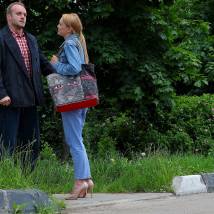 Елена Великанова, Максим Щеголев на съемках фильма "Алтарь Тристана"