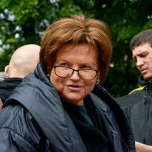 Елена Николаева на съемках сериала "Ланцет"