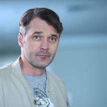 Павел Трубинер на съемках сериала "Ланцет"