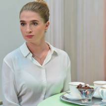 Фатима Горбенко на съемках фильма "Все еще будет"