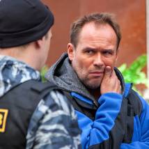 Максим Аверин на съемках сериала "Склифосовский 6"