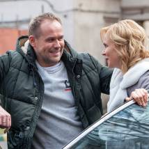 Мария Куликова, Максим Аверин на съемках сериала "Склифосовский 6"