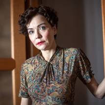 Екатерина Семенова на съемках сериала "Наживка для ангела"