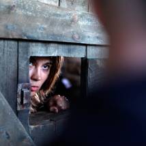 Клавдия Коршунова на съемках фильма "А.Л.Ж.И.Р."
