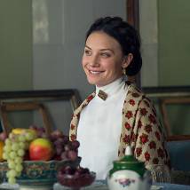 Анастасия Попова на съемках сериала "Победители"