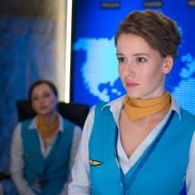Ирина Старшенбаум на съемках сериала "Учителя"