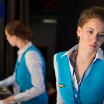 Ирина Старшенбаум на съемках сериала "Учителя"