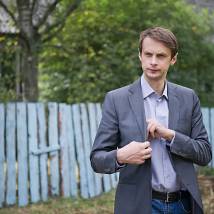 Андрей Феськов на съемках сериала "Волшебник"