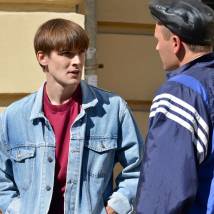 Алексей Коряков на съемках сериала "Черная кровь"