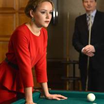 Дарья Щербакова на съемках сериала "Черная кровь"