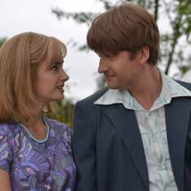 Дмитрий Пчела, Евгения Нохрина на съемках сериала "Черная кровь"