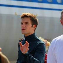 Никита Волков на съемках сериала "Вокально-криминальный ансамбль"