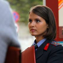 Любовь Аксенова на съемках сериала "Вокально-криминальный ансамбль"