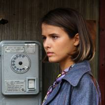 Любовь Аксенова на съемках сериала "Вокально-криминальный ансамбль"