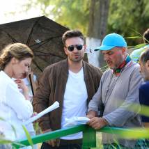 Петр Федоров, Иева Андреевайте на съемках сериала "Русалки"