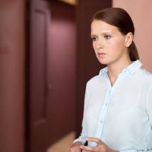 Александра Мареева на съемках сериала "Безопасность"