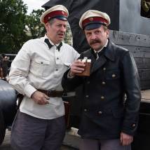 Тимофей Трибунцев на съемках фильма "Подкидыш"
