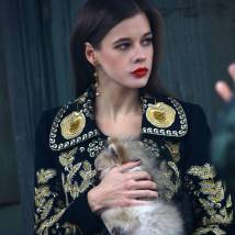 Катерина Шпица на съемках фильма "Актриса"