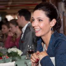 Лидия Вележева на съемках сериала "Березка"