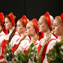 На съемках фильма "Березка"