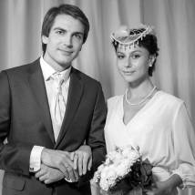 Ольга Бобкова, Михаил Пшеничный на съемках сериала "Березка"
