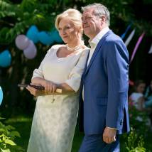 Артур Ваха, Галина Сазонова на съемках фильма "Ветер перемен"