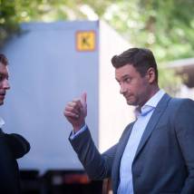Владимир Колганов на съемках фильма "Срок давности"