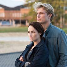 Анна Снаткина, Кирилл Зайцев на съемках сериала "Коп"
