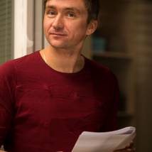 Дмитрий Тюрин на съемках сериала "Триггер"