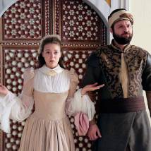 Александра Никифорова, Сади Джелиль Дженгиз на съемках сериала "Султан моего сердца"