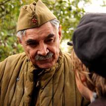 Александр Панкратов-Черный на съемках сериала "По законам военного времени 2"