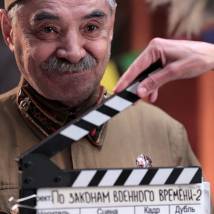 Александр Панкратов-Черный на съемках сериала "По законам военного времени 2"