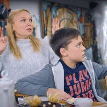 Елена Великанова, Максим Сапрыкин на съемках фильма "Алмазы Цирцеи"