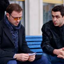 Илья Носков на съемках фильма "Седьмой гость"