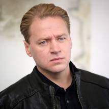 Алексей Барабаш на съемках фильма "Линия огня"