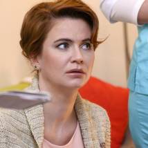 Ксения Лаврова-Глинка на съемках сериала "Практика. Второй сезон"