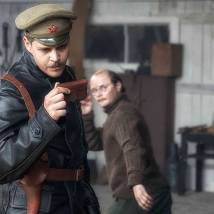 Милош Бикович на съемках сериала "Крылья Империи"