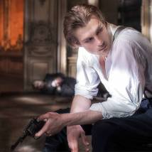 Григорий Некрасов на съемках сериала "Крылья Империи"
