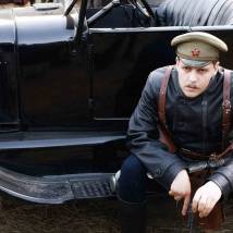 Милош Бикович на съемках сериала "Крылья Империи"