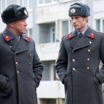 Алексей Кравченко, Григорий Некрасов на съемках сериала "Купчино"
