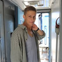 Павел Чинарев на съемках фильма "Гурзуф"
