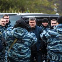 Олег Тактаров на съемках фильма "Последнее испытание"