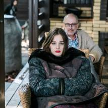 Изабель Эйдлен на съемках фильма "Дядя Саша"