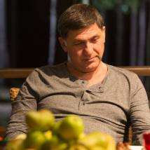 Сергей Пускепалис на съемках фильма "Дядя Саша"