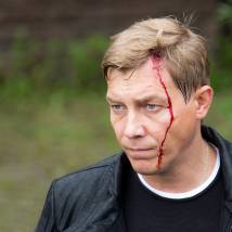 Александр Бухаров на съемках сериала "Один"