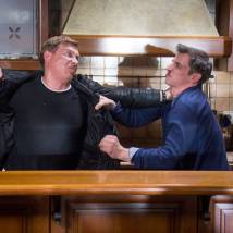 Александр Бухаров, Максим Дахненко на съемках сериала "Один"