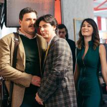Максим Виторган на съемках сериала "Новый человек"
