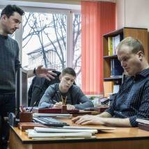 На съемках фильма "Реализация"