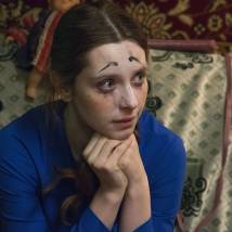 Татьяна Лялина на съемках фильма "Ненастье"